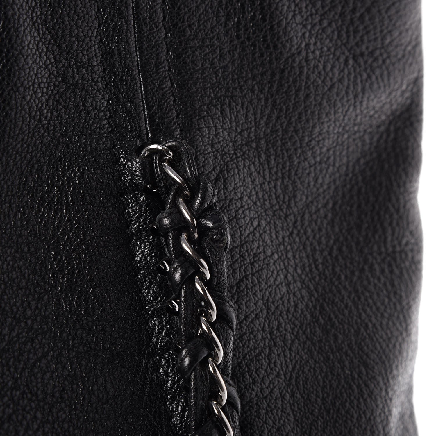 Chanel Deerskin Luxe Ligne North South Tote Black 15 of 15