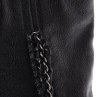 Chanel Deerskin Luxe Ligne North South Tote Black 15 of 15