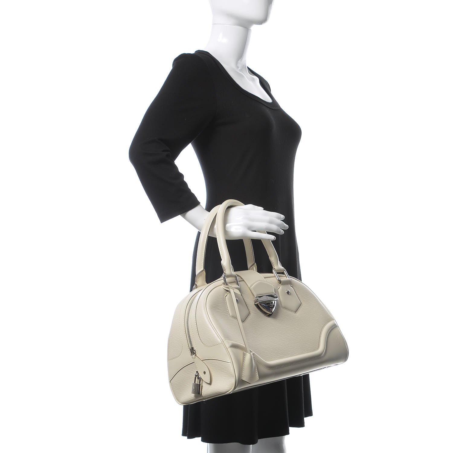 Louis Vuitton Epi Bowling Montaigne GM Ivory 2 of 14