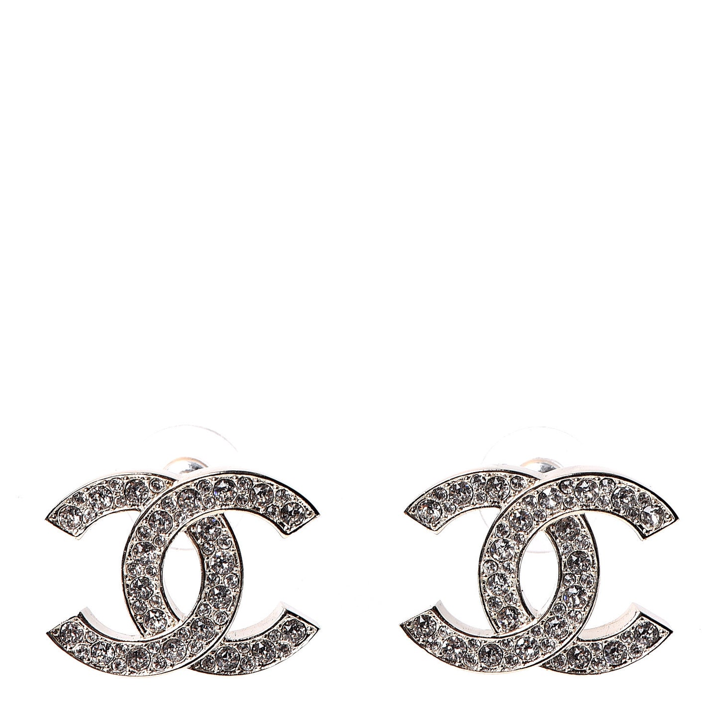 Crystal CC Earrings Gold