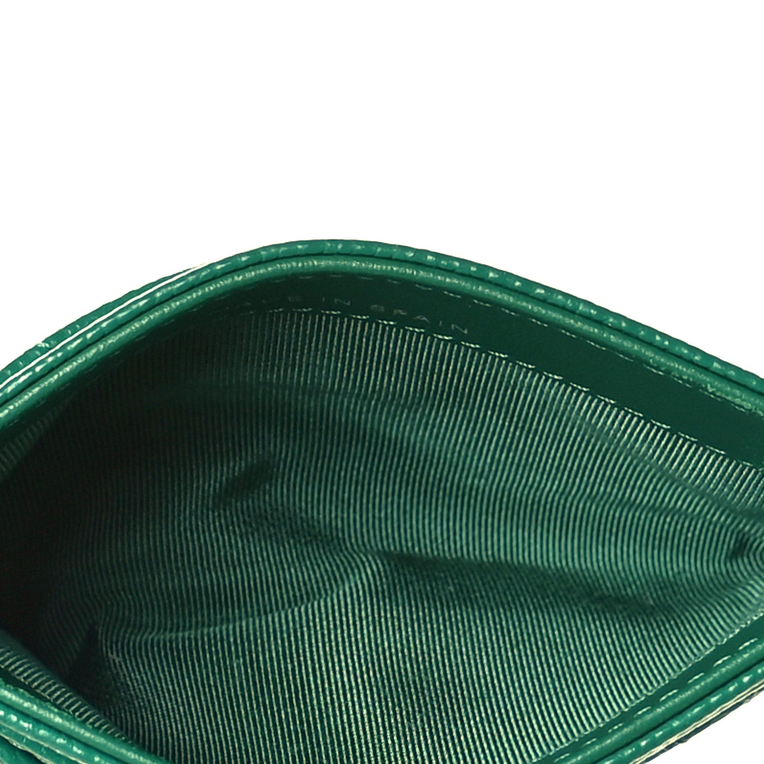 Chanel Caviar Quilted Card Holder Green 6 of 11