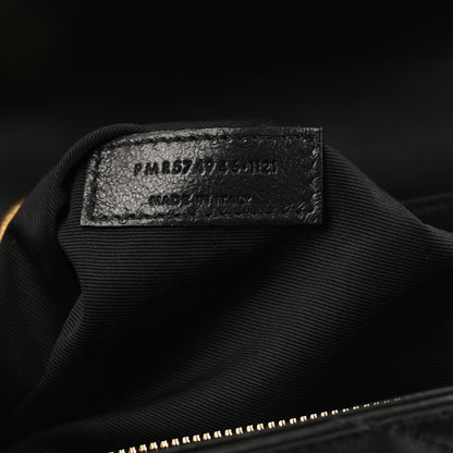 Saint Laurent Calfskin Y Quilted Monogram Medium Loulou Chain Satchel Black 9 of 15