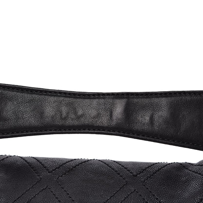 Chanel Calfskin Diamond Stitch Accordion Flap Black 10 of 10