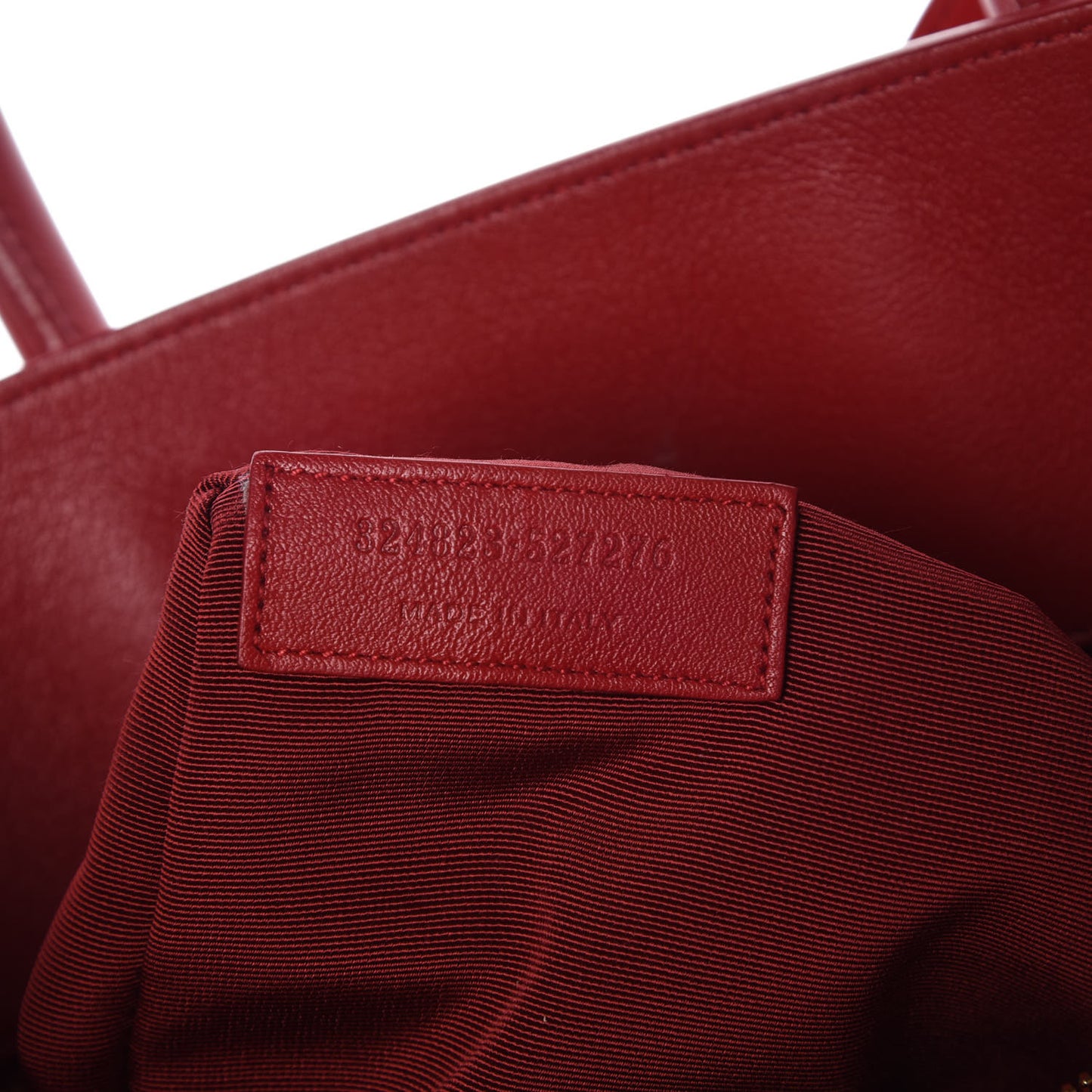 Calfskin Small Sac De Jour Lipstick Red