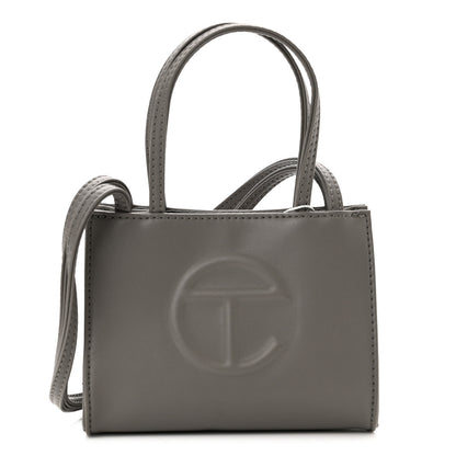 Telfar Vegan Leather Small Shopping Bag Grey 1 of 10