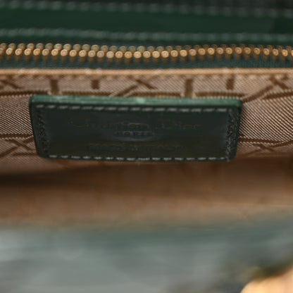 Christian Dior Patent Cannage Mini Lady Dior Pine Green 7 of 11
