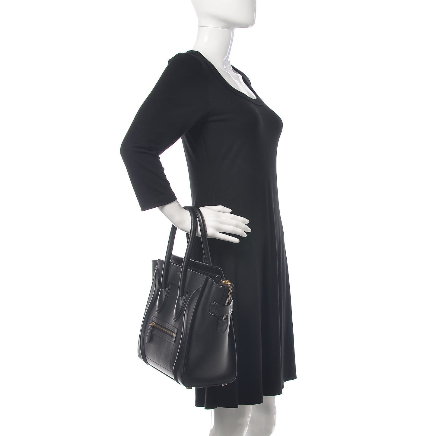 Smooth Calfskin Micro Luggage Black