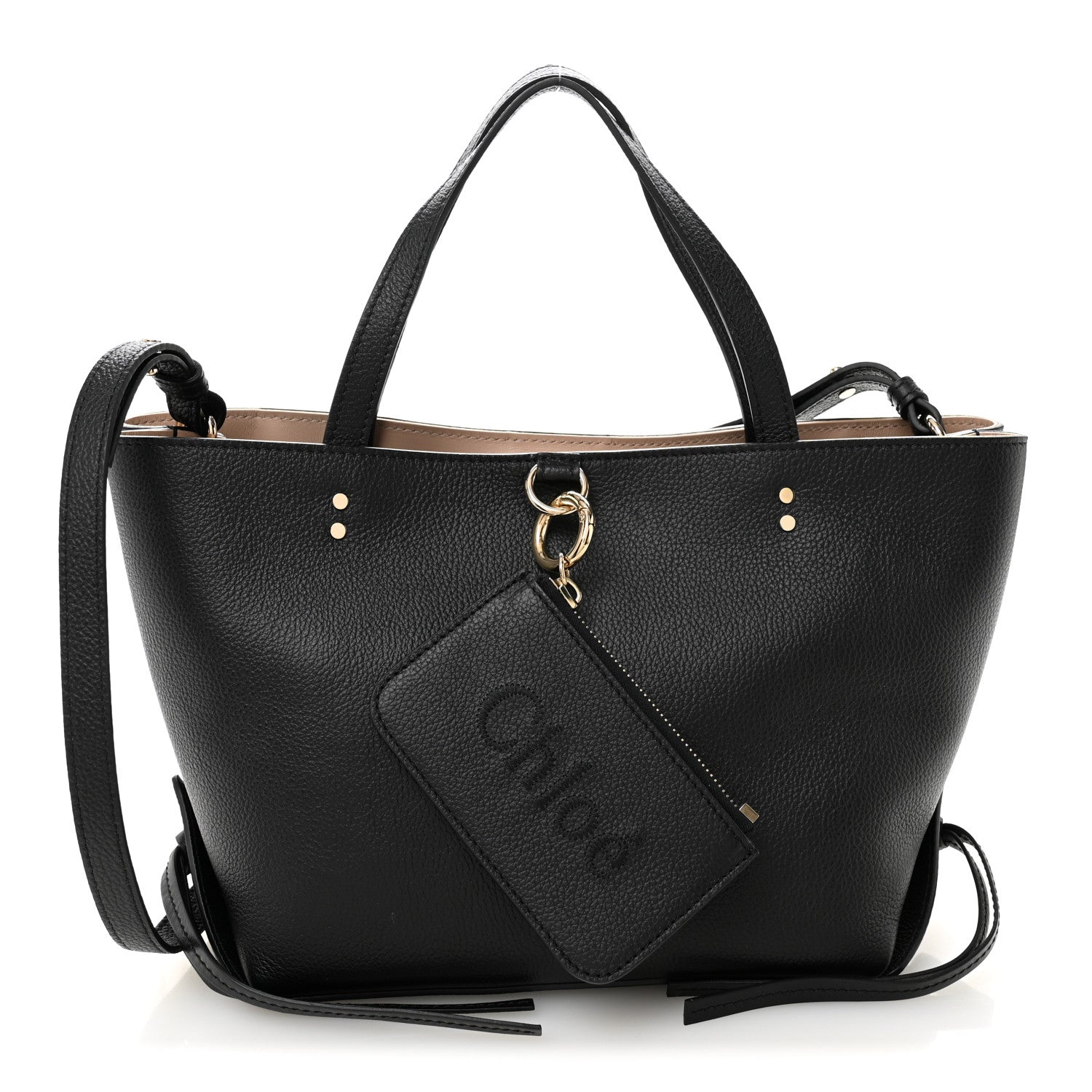 Chloe Calfskin Small East West Sense Tote Black 1 of 11