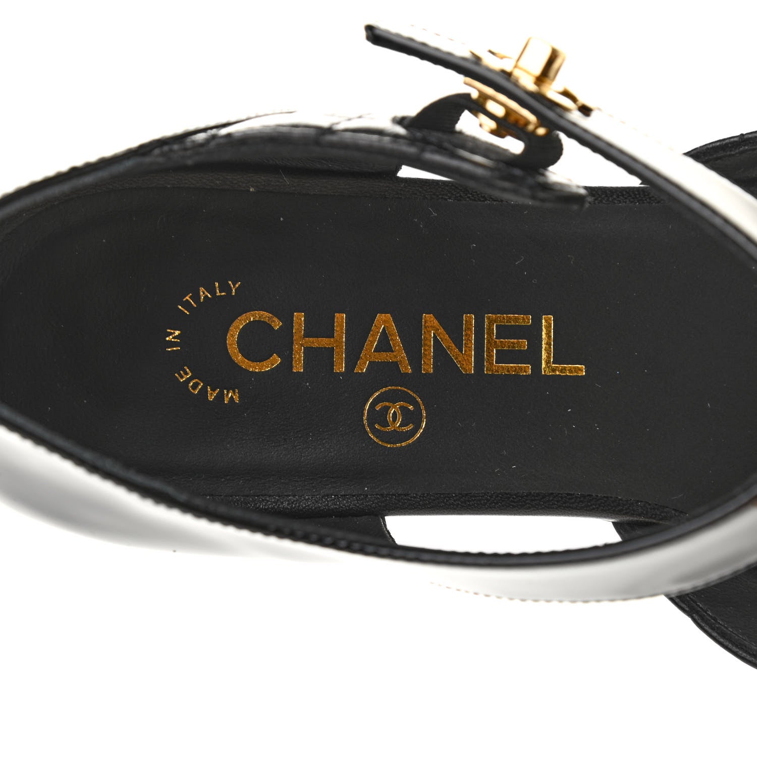 Chanel Patent Lambskin Quilted Cap Toe Ballerina Flats 38 Black 6 of 9