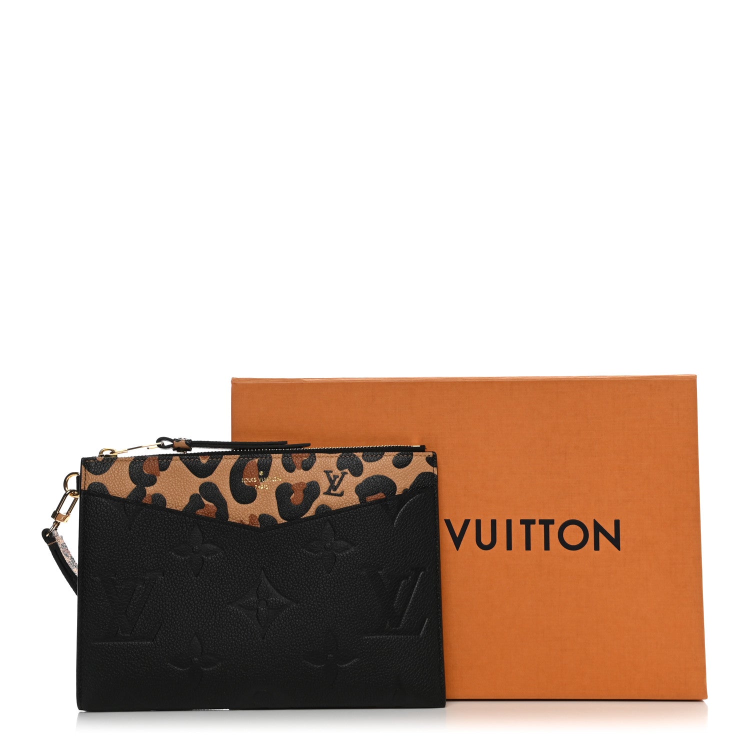 Louis Vuitton Empreinte Monogram Giant Wild at Heart Pochette Melanie MM Black 8 of 8