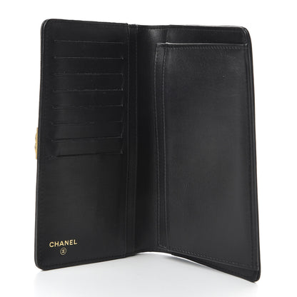 Chanel Caviar Quilted Boy Yen Wallet Black 5 of 9