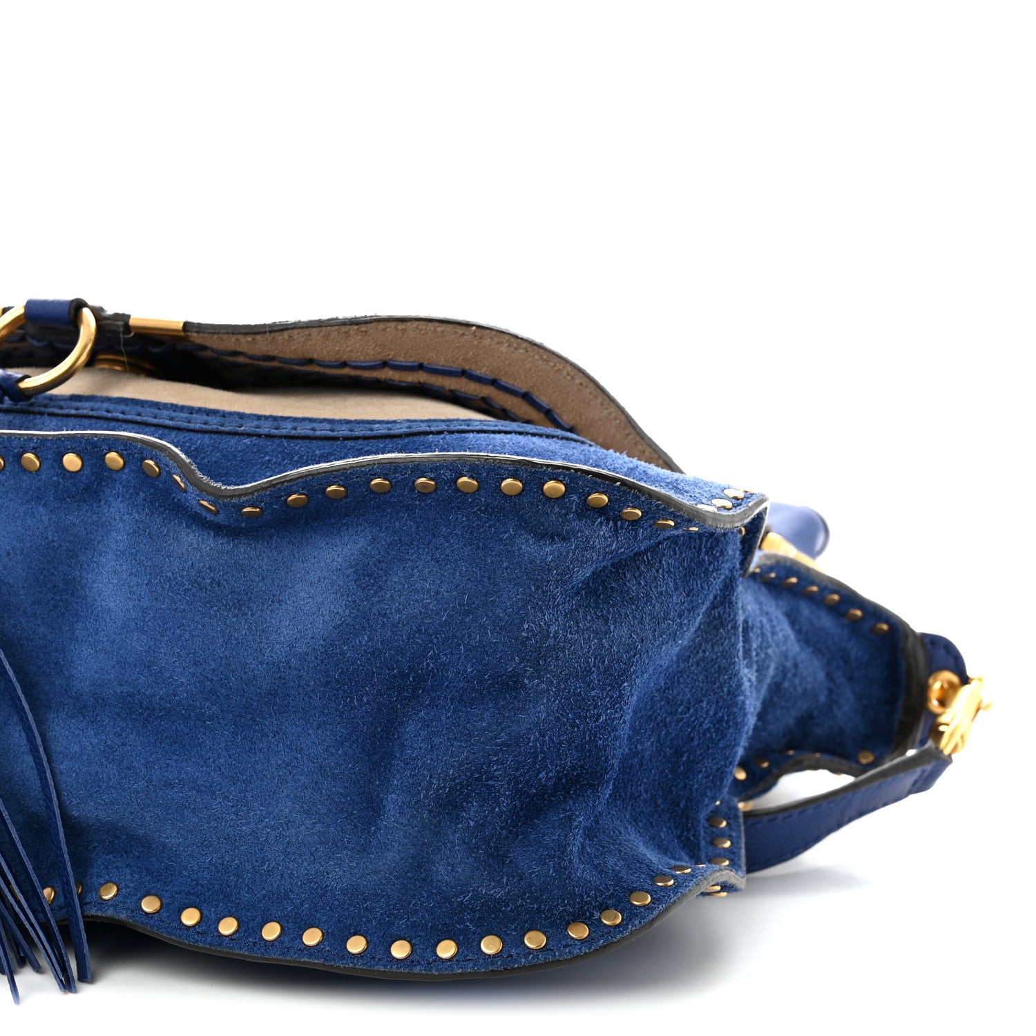 Chloe Suede Braided Medium Marcie Satchel Sea Water 10 of 10