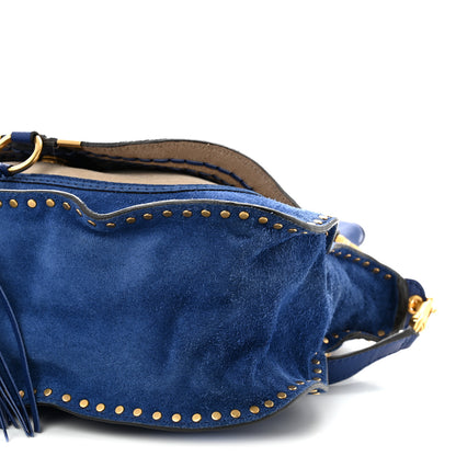 Chloe Suede Braided Medium Marcie Satchel Sea Water 10 of 10