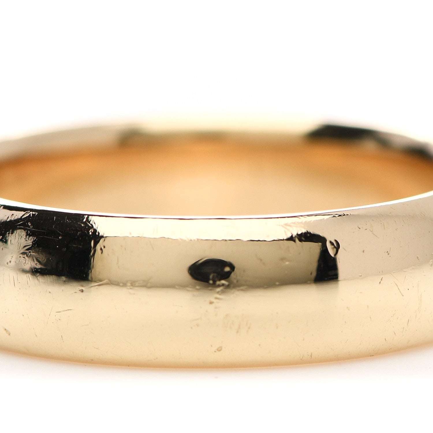 Tiffany 18K Yellow Gold 6mm Classic Wedding Band Ring 63 10.25 5 of 5