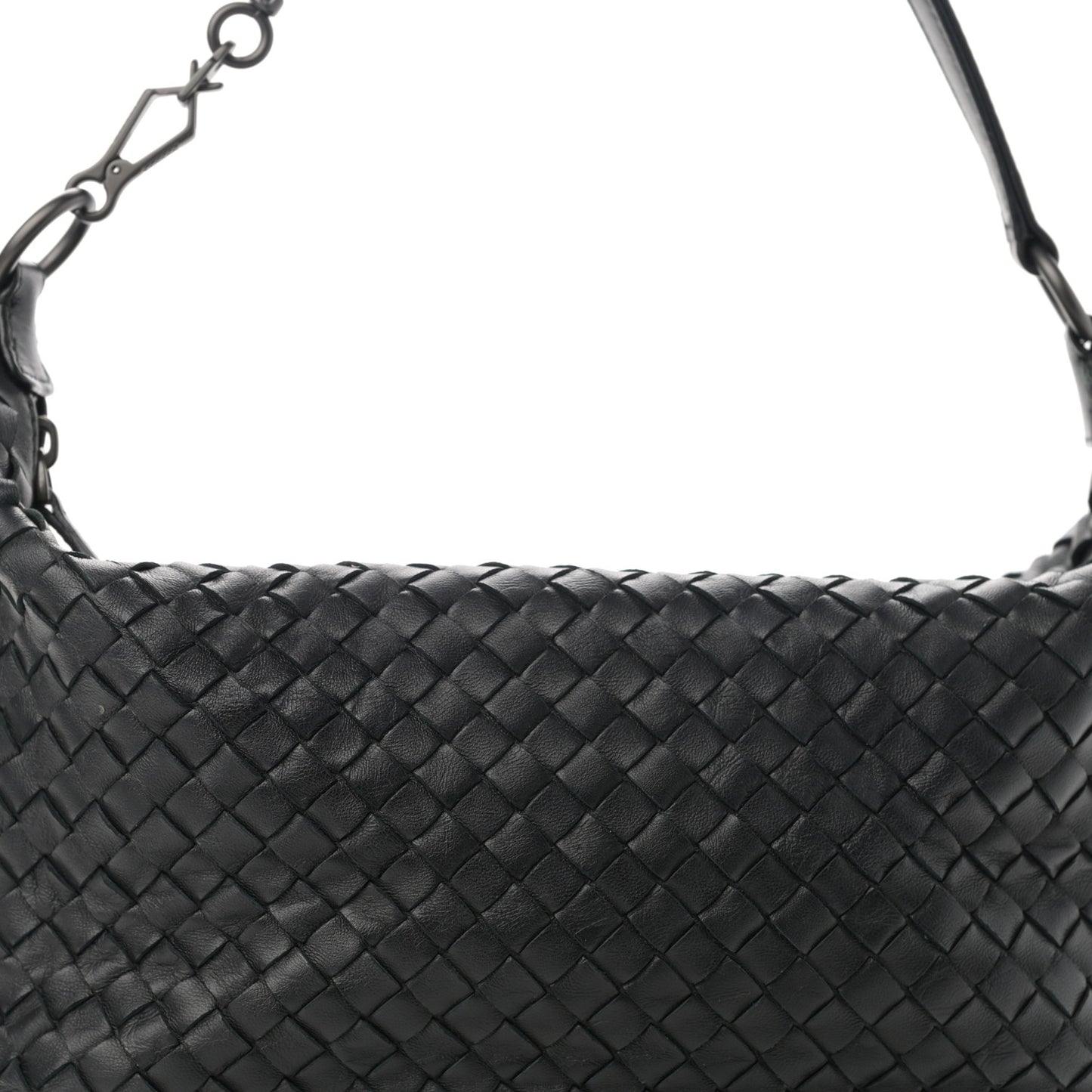 Nappa Intrecciato Small Shoulder Bag Black
