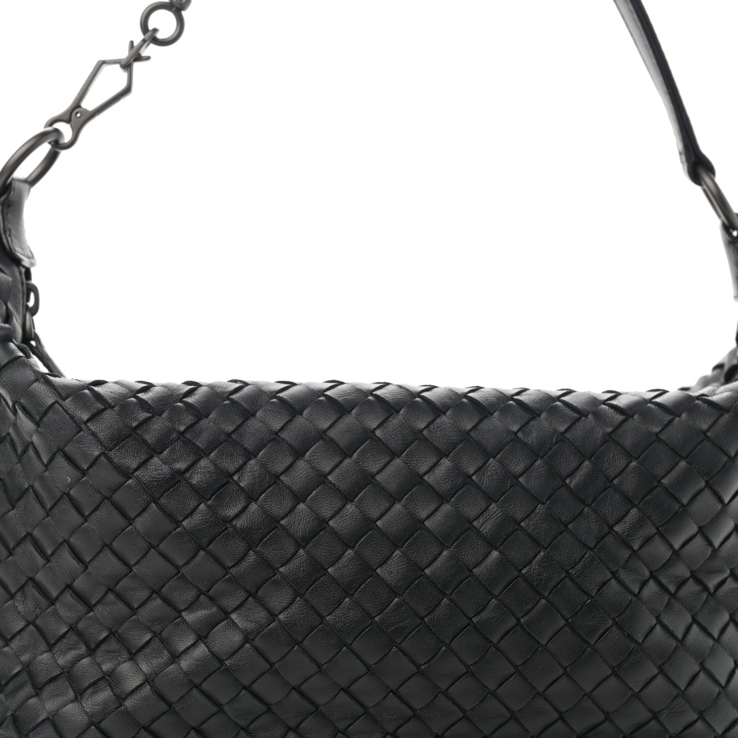 Bottega Veneta Nappa Intrecciato Small Shoulder Bag Black 8 of 10