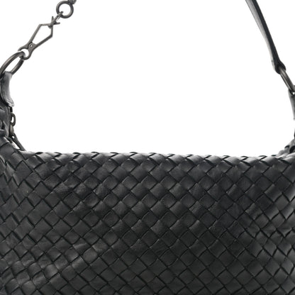 Bottega Veneta Nappa Intrecciato Small Shoulder Bag Black 8 of 10