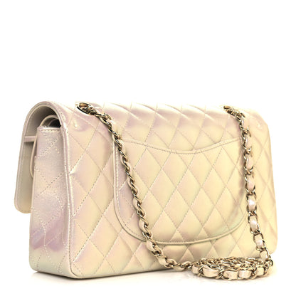 Chanel Iridescent Lambskin Quilted Medium Double Flap Ivory 3 of 11