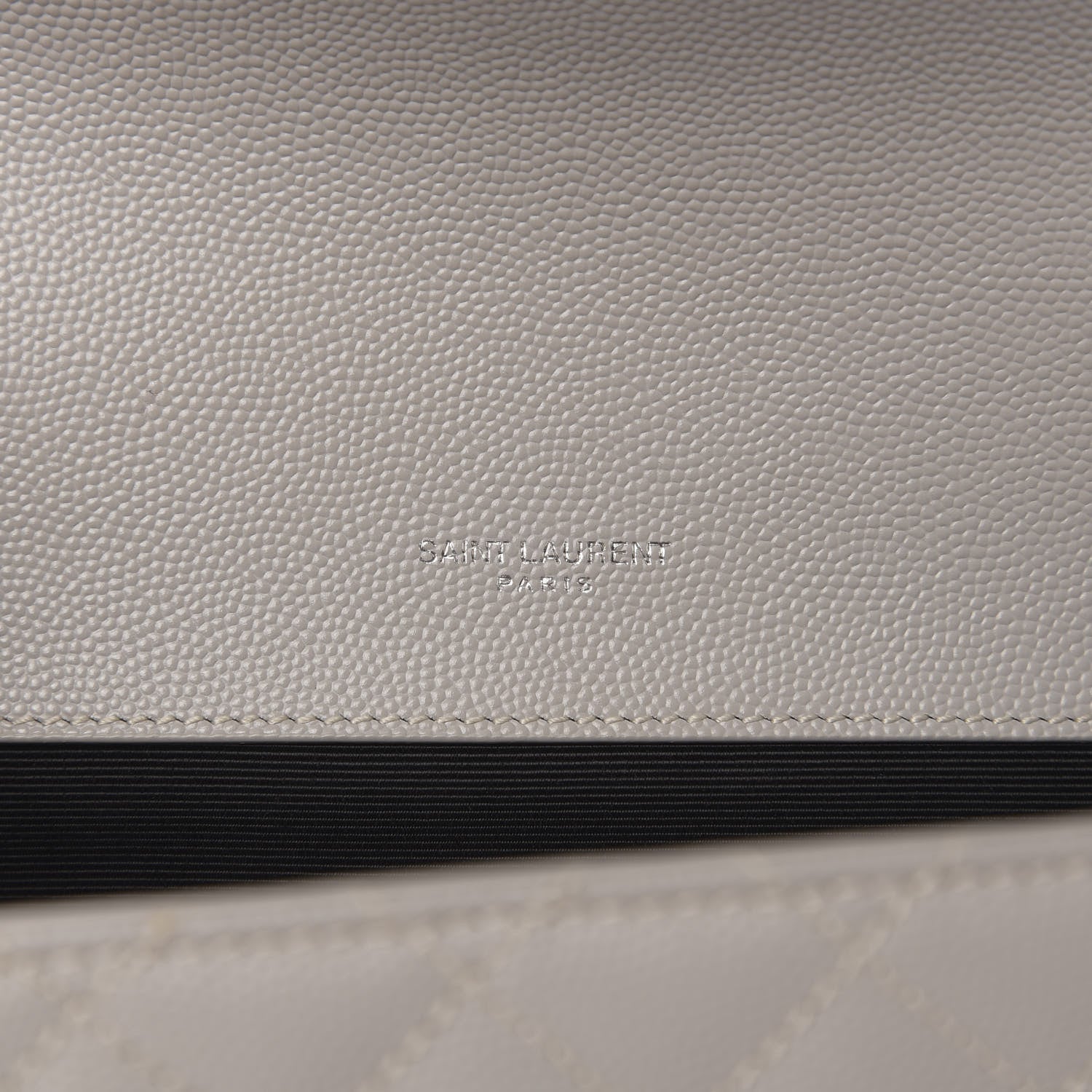 Saint Laurent Grain De Poudre Textured Mixed Matelasse Triquilt Small Monogram Satchel Optical White 6 of 10
