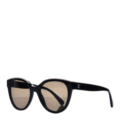 Chanel Acetate CC Butterfly Sunglasses 5414 Black Beige 1 of 8