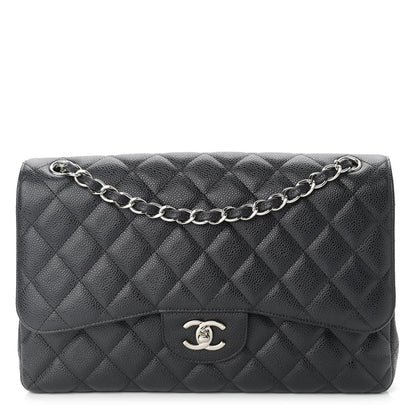 Chanel Caviar Quilted Jumbo Double Flap Black 1 of 9