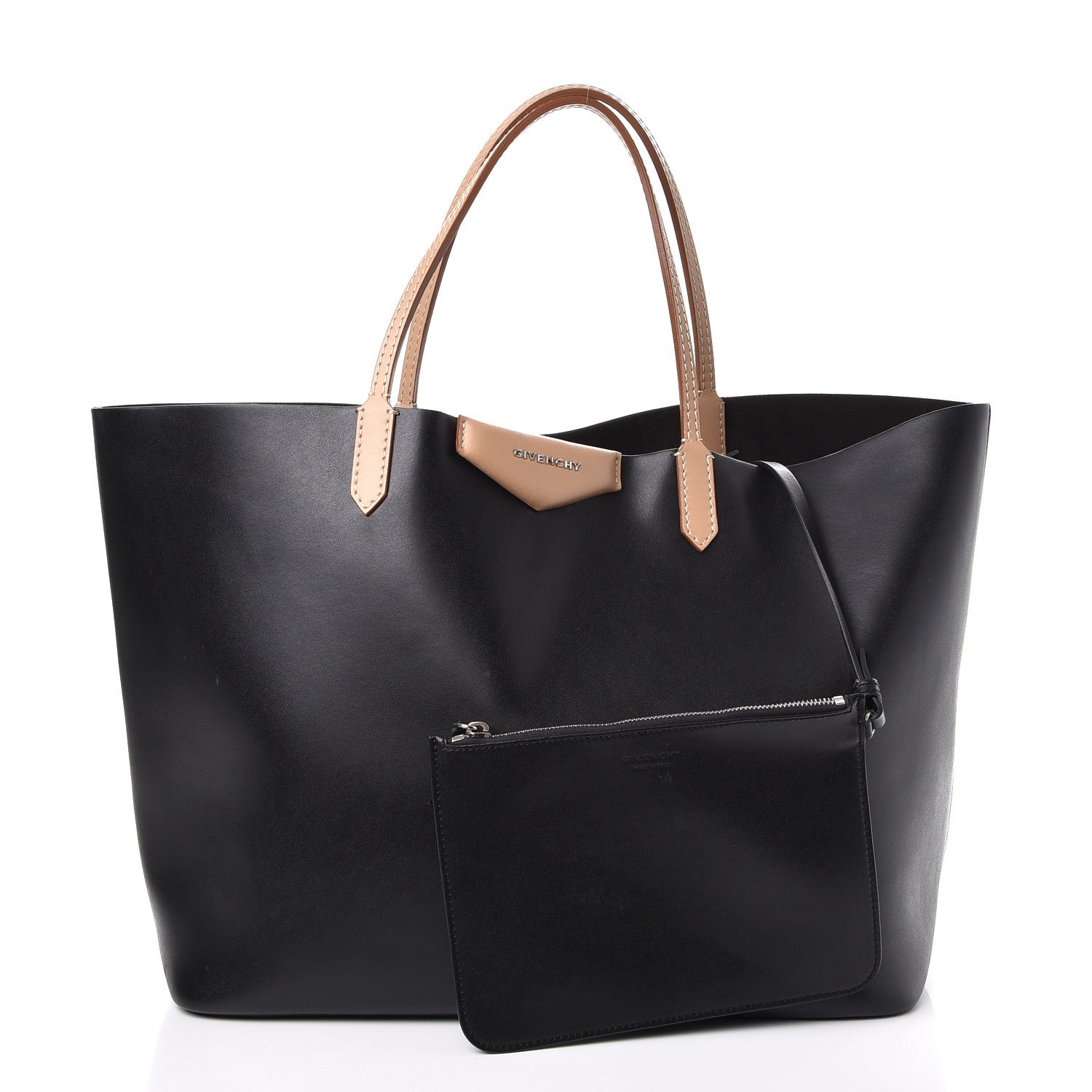 Givenchy Calfskin Large Antigona Tote Black Beige 3 of 12