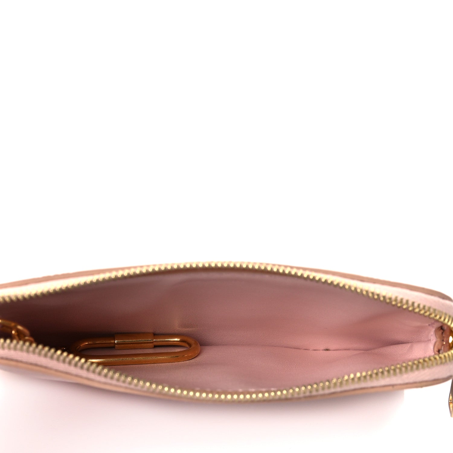 Celine Smooth Calfskin Triomphe Embossed Coin and Card Pouch Rose Pale 5 of 11