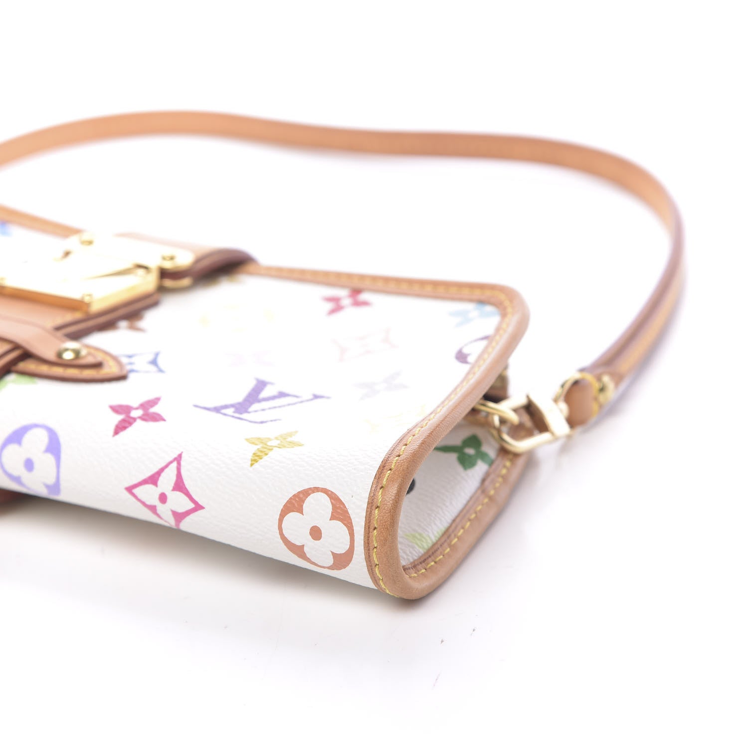 Louis Vuitton Monogram Multicolor Shirley White 8 of 9