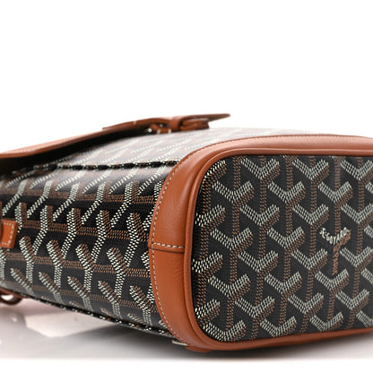 Goyard Goyardine Calfskin Mini Alpin Backpack Black Gold 9 of 14