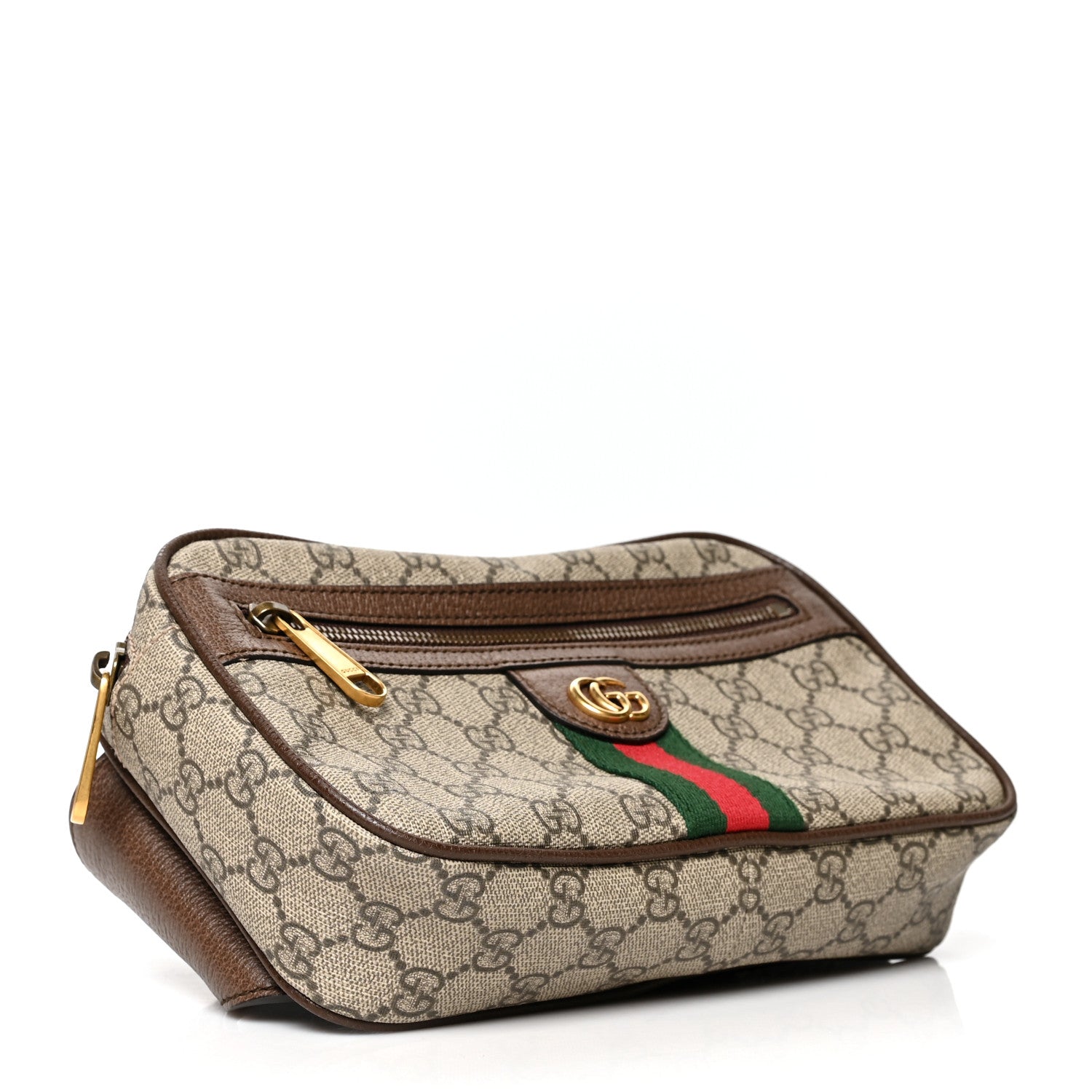 Gucci Soft GG Supreme Monogram Medium Ophidia Belt Bag Dark Brown 4 of 13