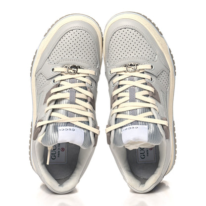 Gucci Calfskin Perforated Sneakers 36 Smoky Grey 2 of 10