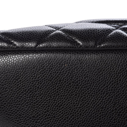 Chanel Caviar Quilted CC Timeless Soft Tote Black 10 of 11