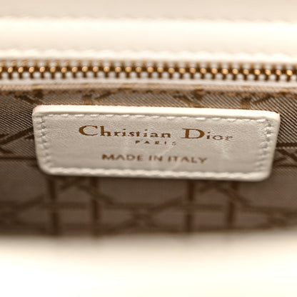 Christian Dior Lambskin Cannage Small Lucky Badges My Lady Dior White 6 of 10
