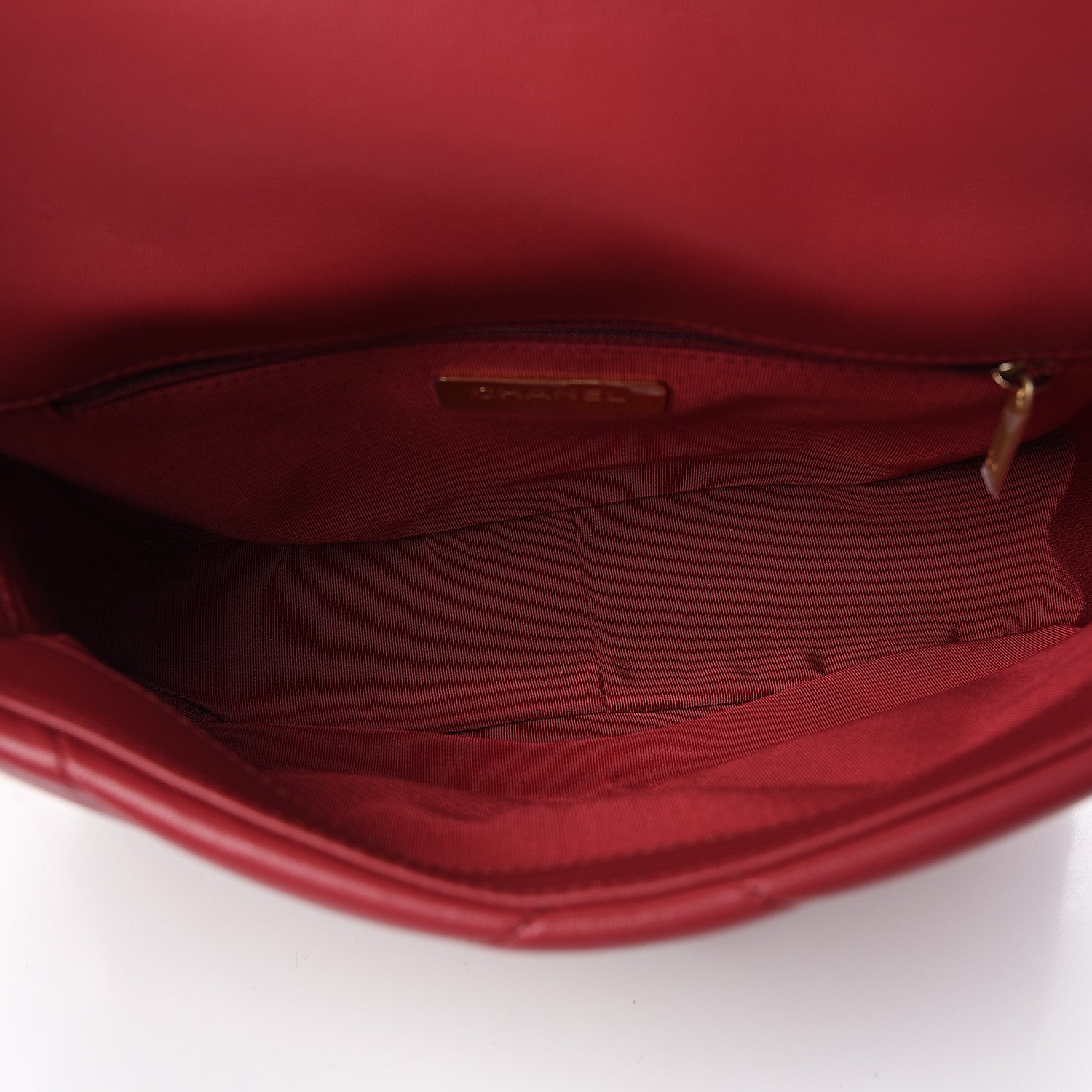 Chanel Goatskin Quilted Medium 19 Flap Dark Pink 4 of 10