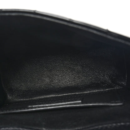 Saint Laurent Patent Calfskin Matelasse Monogram Small Vicky Chain Bag Black 5 of 9