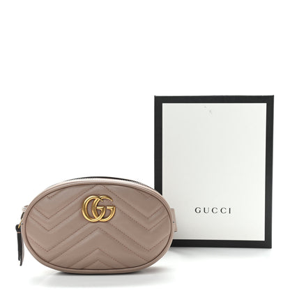 Gucci Calfskin Matelasse GG Marmont Belt Bag 85 34 Porcelain Rose 14 of 14