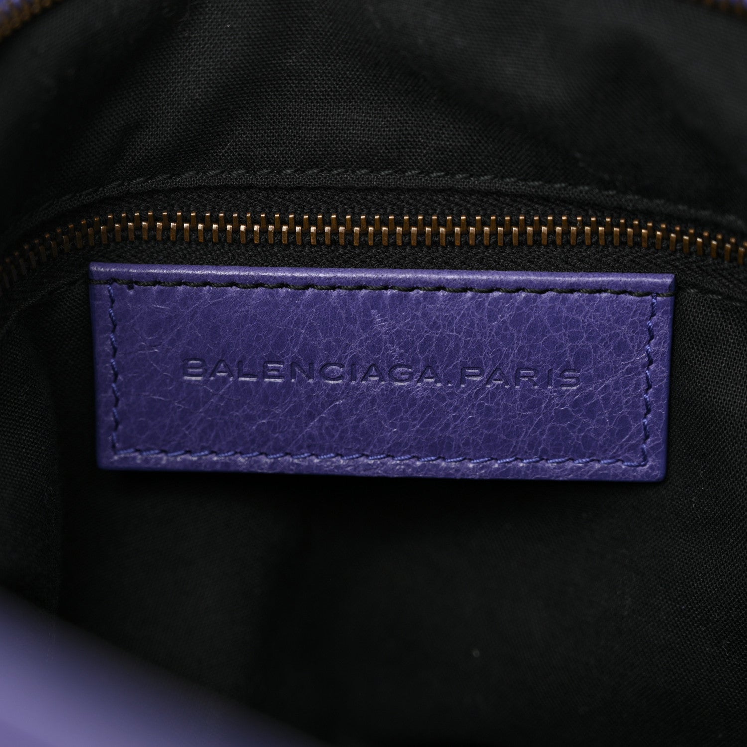 Balenciaga Agneau Classic Hardware Town Bleu Lavande 7 of 13