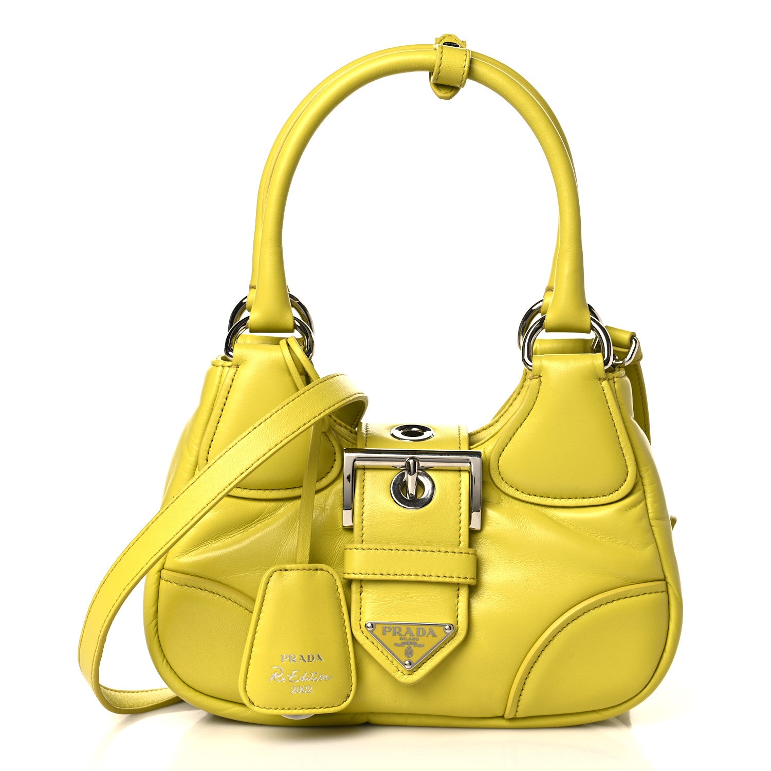 Prada Nappa Soft Padded Re-Edition 2002 Moon Bag Cedro 1 of 8