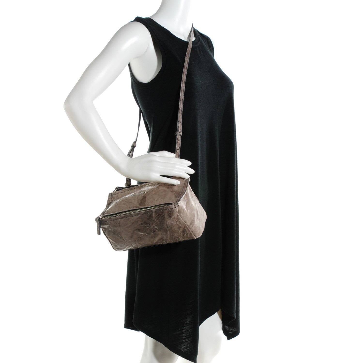 Givenchy Tumbled Sheepskin Mini Pandora Grey 2 of 7