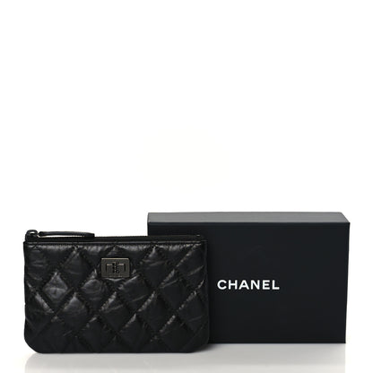 Chanel Aged Calfskin Quilted Small Reissue Cosmetic Case So Black 9 of 9