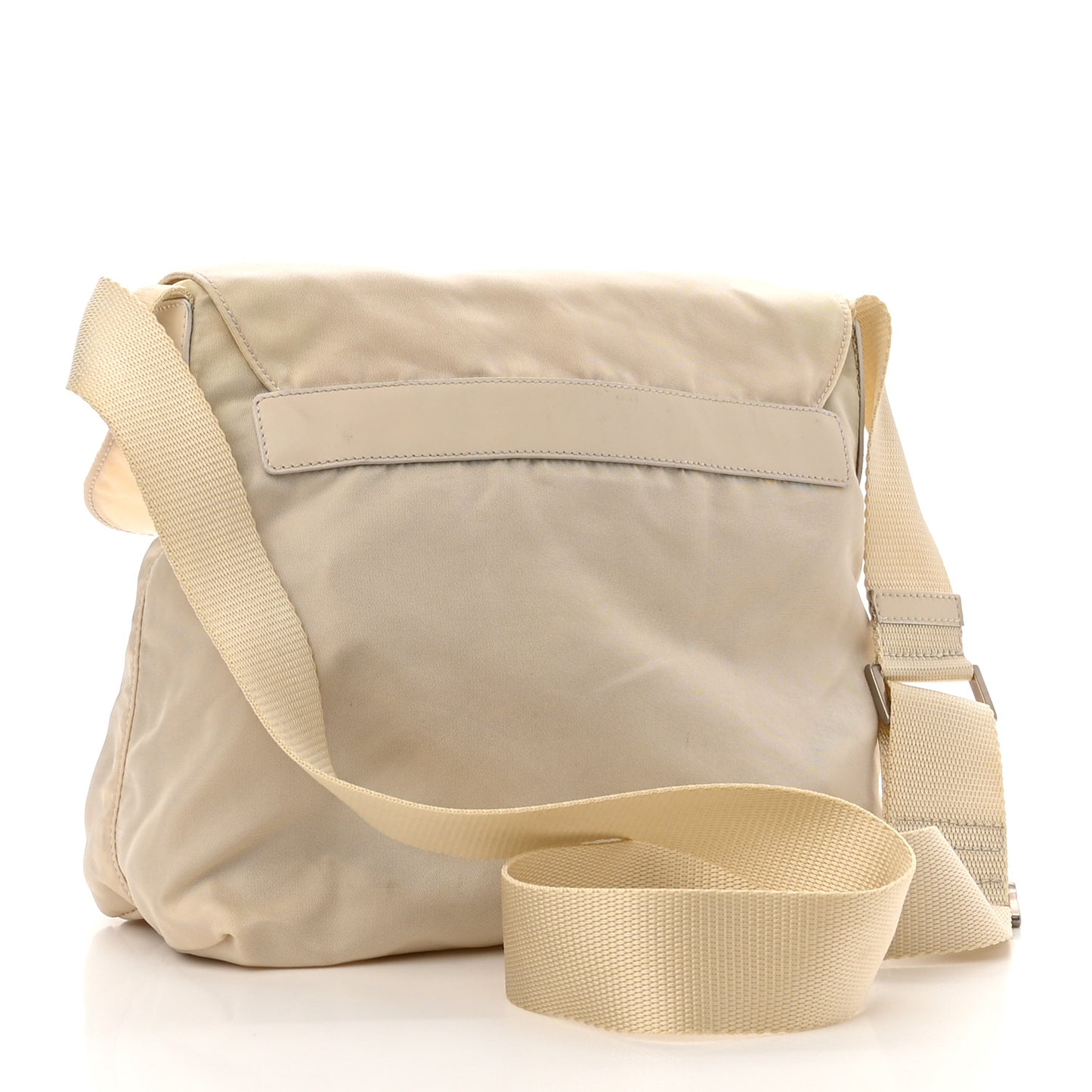 Nylon Vela Saffiano Single Buckle Messenger Shoulder Bag Deserto