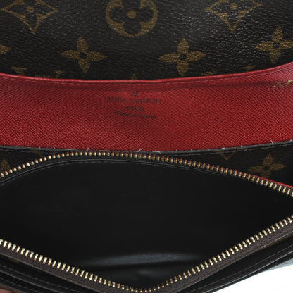 Louis Vuitton Monogram Emilie Wallet Red 3 of 12