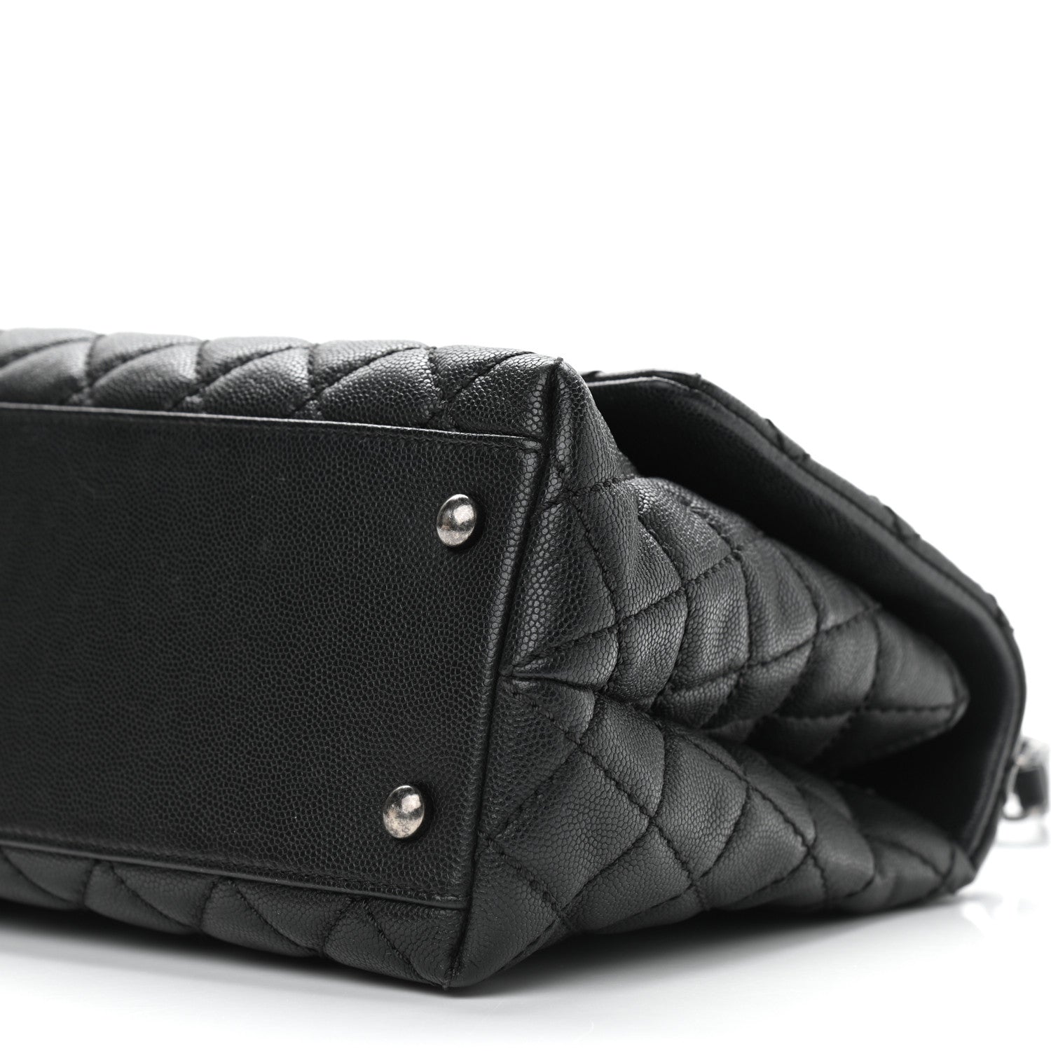 Chanel Caviar Quilted Small Coco Handle Flap Black 10 of 10