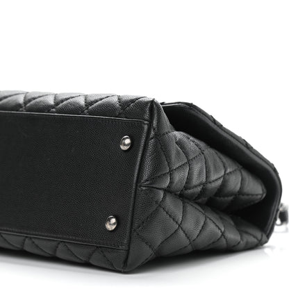 Chanel Caviar Quilted Small Coco Handle Flap Black 10 of 10
