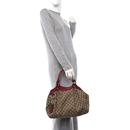 Gucci Monogram Medium Sukey Tote Dark Red 2 of 11