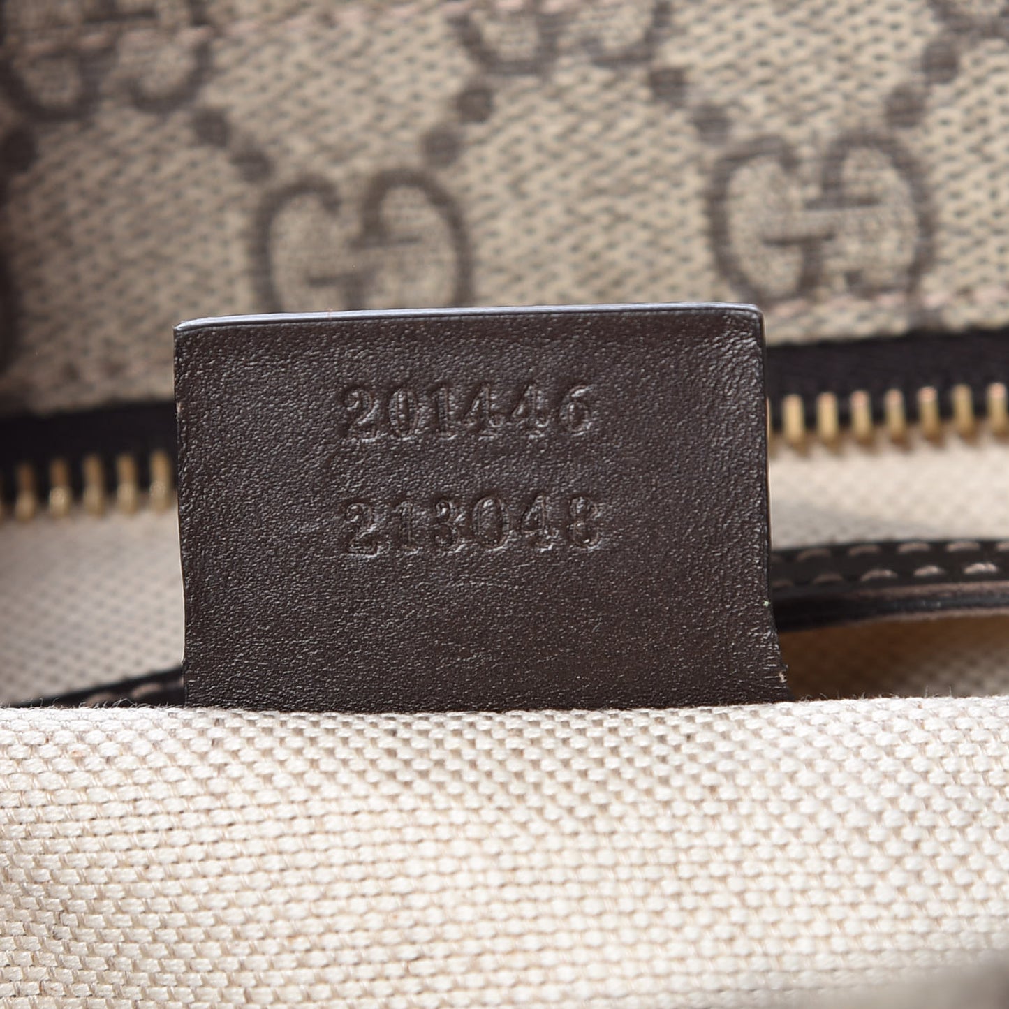 GG Supreme Monogram Medium Flat Messenger Bag Dark Brown