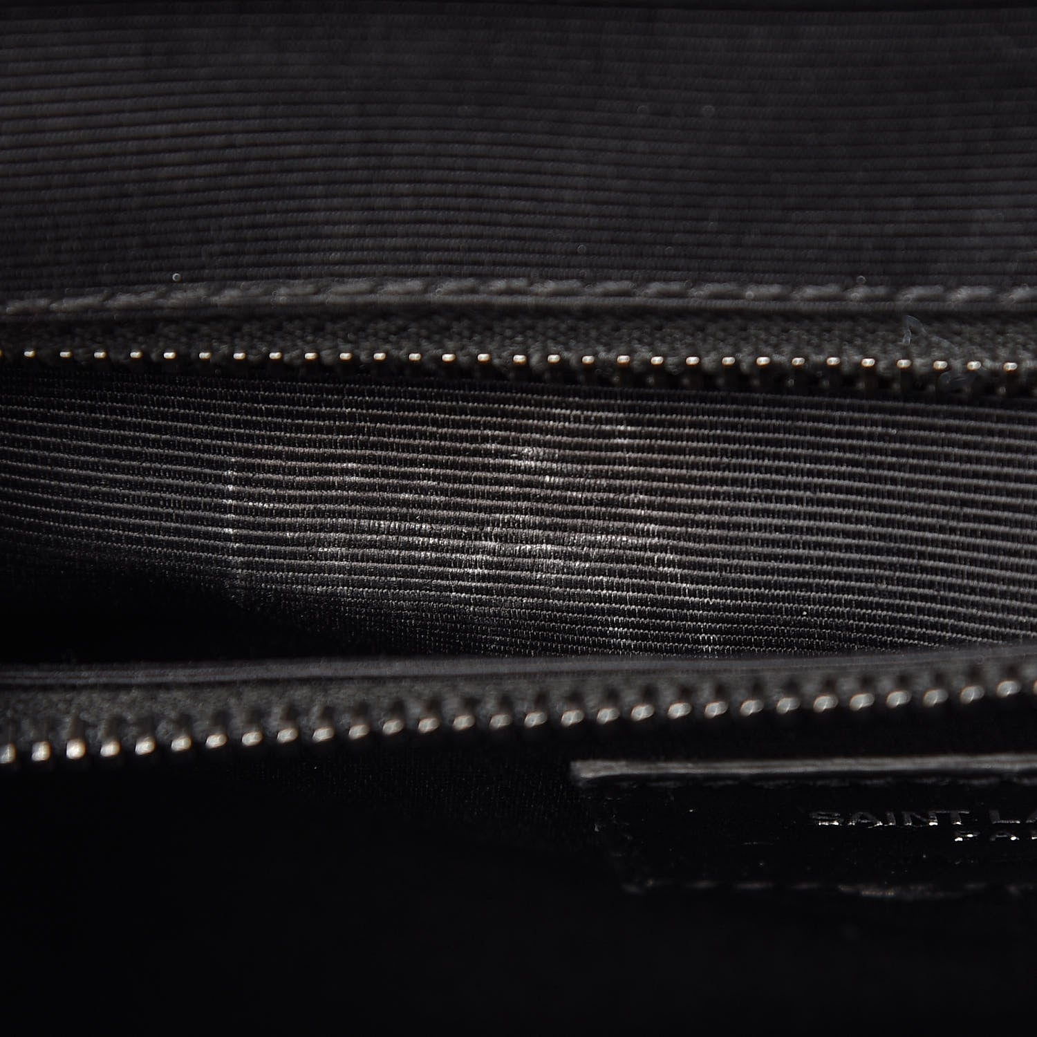 Saint Laurent Grain De Poudre Large Tri-Quilt Monogram Satchel Black 14 of 15