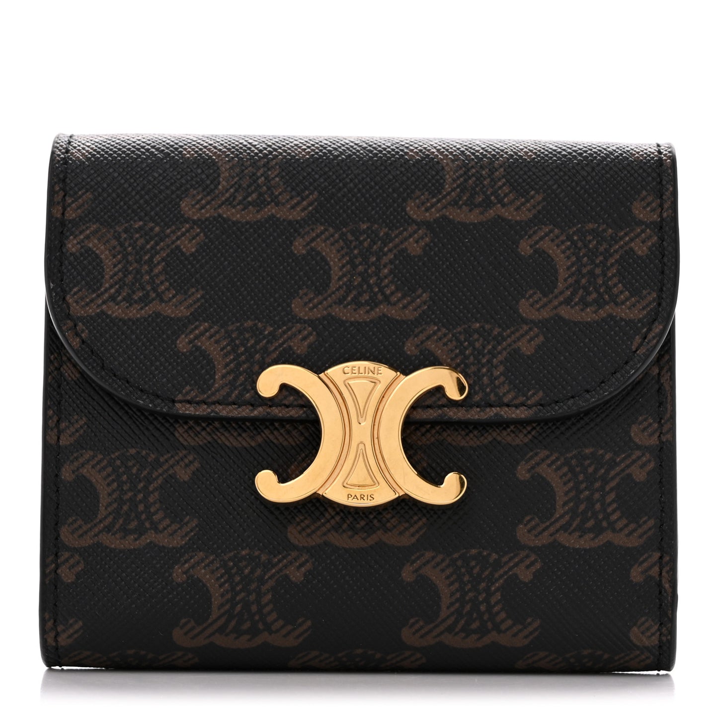 Triomphe Canvas Small Triomphe Wallet Tan