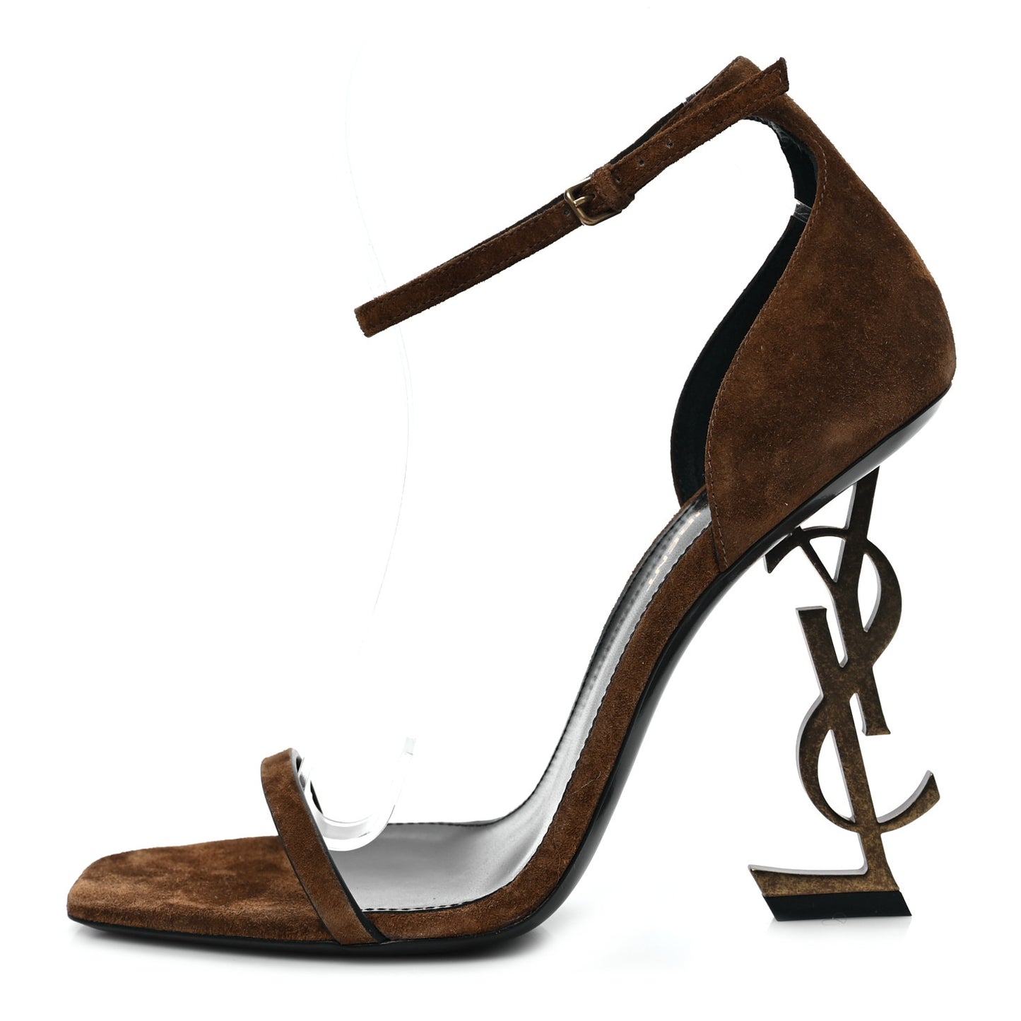 Suede Calfskin Opyum 110 Sandals 37.5 Cachemere Gold