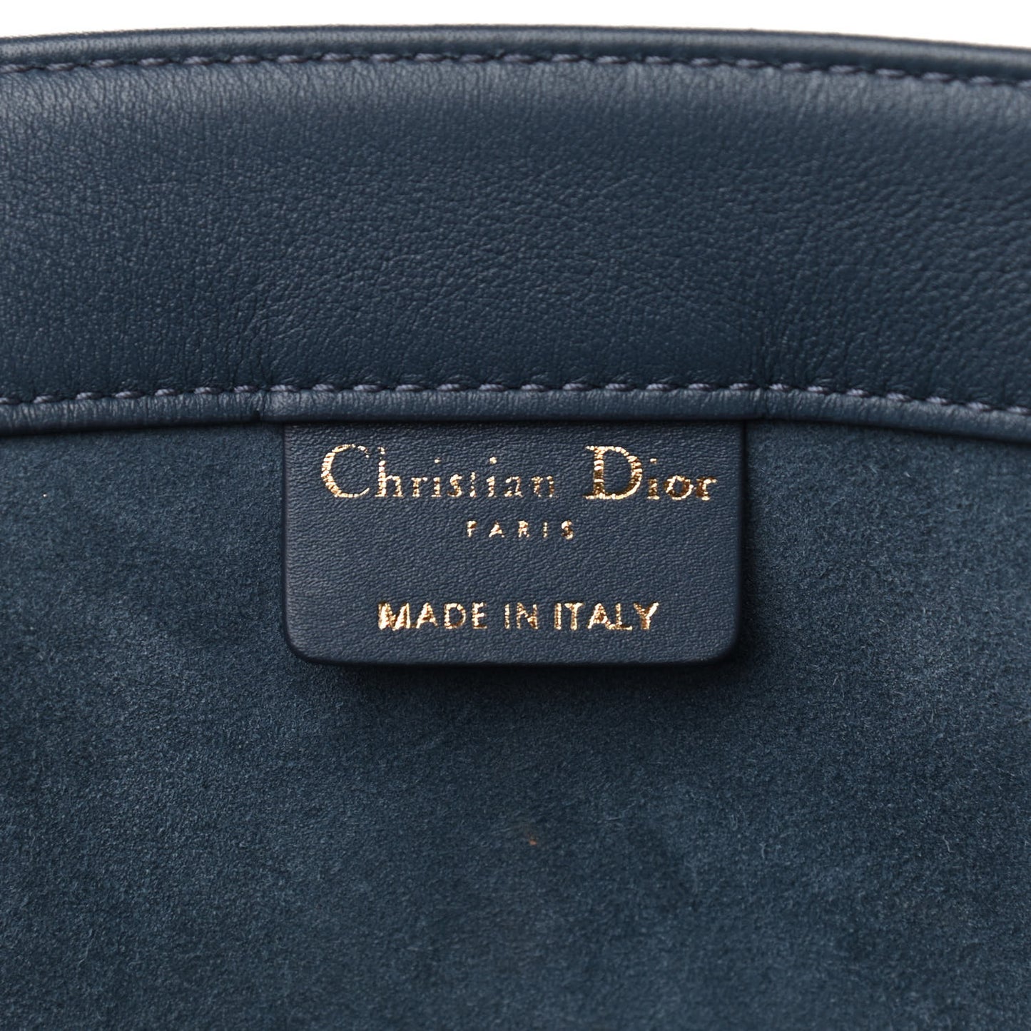 Calfskin Embossed Medium Book Tote Blue